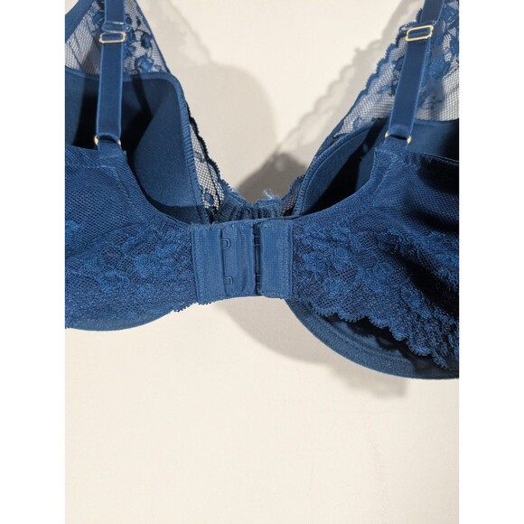 Natori Womens Teal Cherry Blossom Convertible Contour Underwire Bra Sz 36DD - Picture 5 of 11